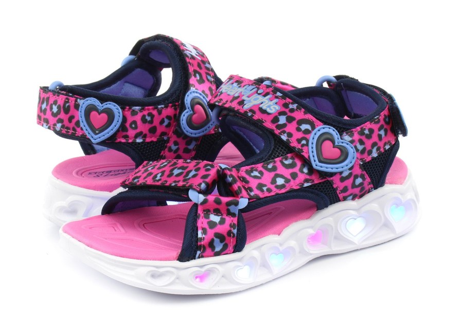 Kid'S Footwear Skechers | Heart Lights Sandal-Savvy Cat